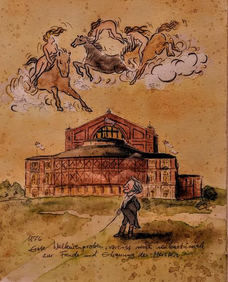 Belles expositions : caricatures et illustrations wagnériennes de Matthias Ose au Musée historique de Bayreuth