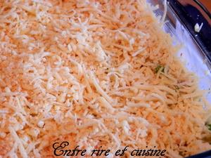 Gratin de courgette, petits pois et pommes de terre aux épices mexicaines