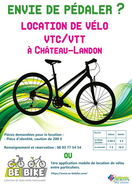LOCATION DE VÉLOS - Château-Landon - Office de Tourisme