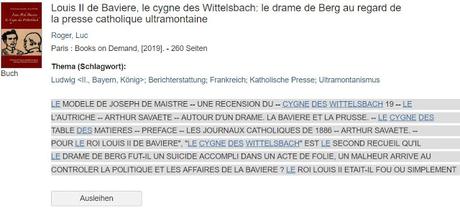 Le Cygne des Wittelsbach est entré à la Bayerische Staatsbibliothek