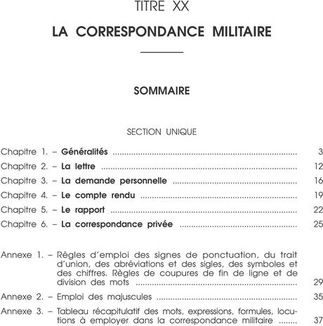 TITRE XX LA CORRESPONDANCE MILITAIRE - PDF