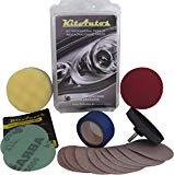 La rénovation des phares de voiture pour les nuls Kitautos KF75MM Kit de Polissage pour Phares, Plastique