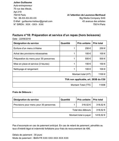 Rédigez des factures spéciales pour vos débours, avoirs et acomptes ...