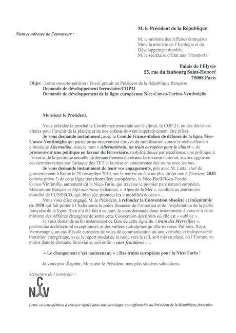 Lettre ouverte-Petition pour le développement de la ligne Nice Turin ...