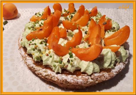 Tarte abricots pistache