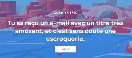 Interland un jeu interactif pour comprendre les dangers d’Internet Ecran du jeu interland La rivièrezz de la réalité - la question