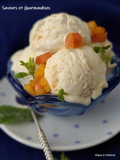 Glace Express à l’Abricot, sans Sorbetière.