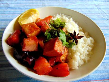 Tofu ananas cerise