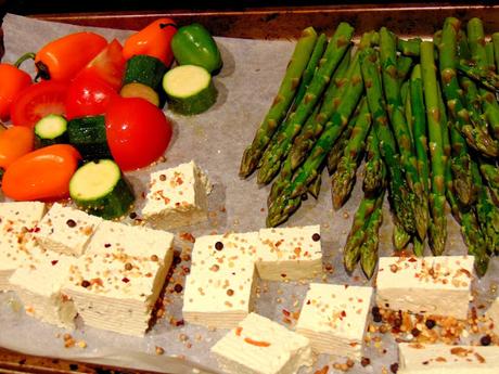 Tofu et légumes grillés Tofu et légumes grillés