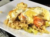 Gratin chou-fleur saumon