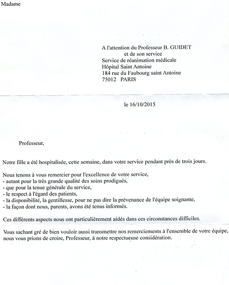 Lettre De Remerciement Pour Un Prof De Francais YH14 | Jornalagora