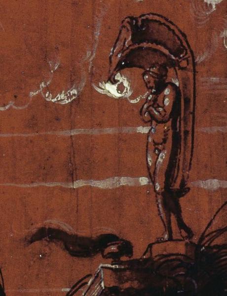 Niklaus Manuel dit Deutsch, 1517, La mort en mercenaire Musee des BA, Bale detail femme droite