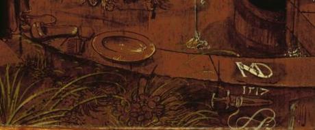 Niklaus Manuel dit Deutsch, 1517, Bethsabee au bain Musee des BA, Bale detail margelle