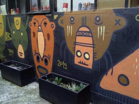 Le mur de l’Atelier Noir Noir