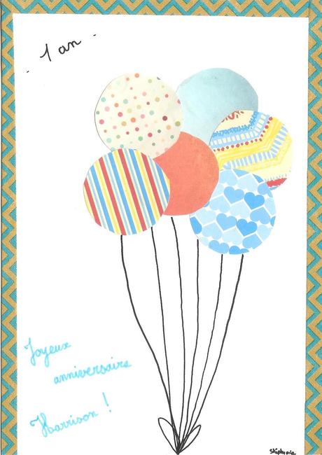 Carte anniversaire pour mon filleul - Kitchen93