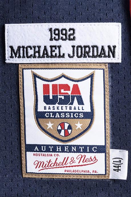 Mitchell & Ness Team USA Dream Team Jersey Jordan 9 date de sortie prix lien