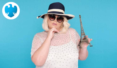 Barclays offers holiday makers the chance to cash in their souvenir slip-ups at a one-day swap shop run by Gemma Collins
