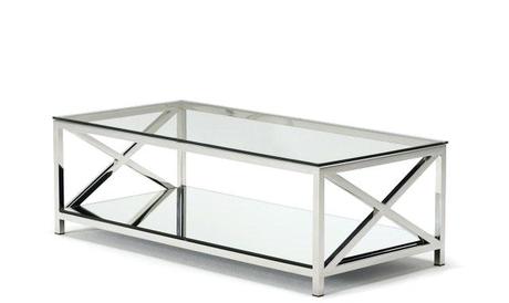 steel frame coffee table table with glass top stainless steel frame