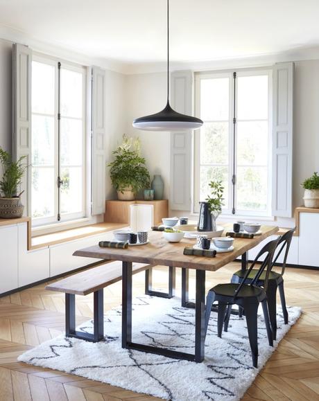 Nouvelle collection But : inspirée par l’Art Déco et la nature salle à manger loft scandinave campagne chic déco moderne