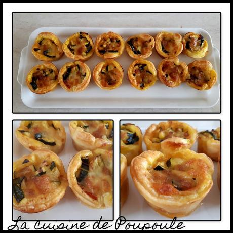 Muffins Feuilletés Tomates Courgettes Mozzarella