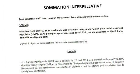 Document Lab: six militants font sommation à Luc Chatel de prendre ...