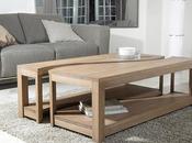 Table basse bois massif chene