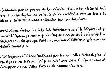 lettre de motivation jsp | À Voir