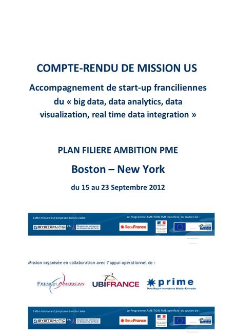 Compte Rendu Mission US sept 2012