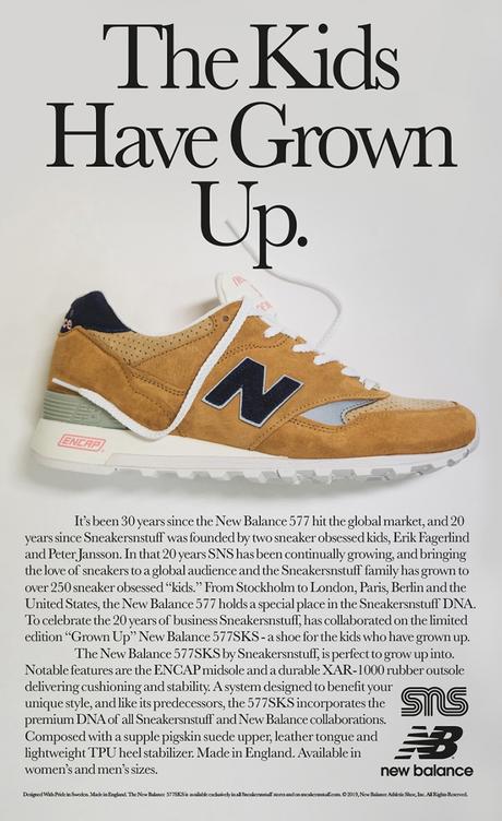 La New Balance 577 x SNS Grown Up symbolise que les enfants d’hier ont grandi La New Balance 577 x SNS Grown Up symbolise que les enfants d’hier ont grandi