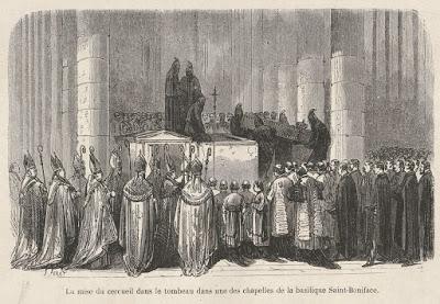 Les funérailles du roi Louis Ier de Bavière en mars 1868.