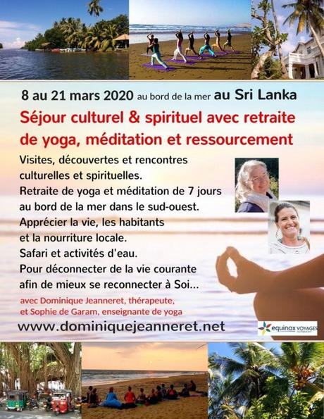 Stages et séjours en France, Belgique, Maroc et Sri Lanka avec Dominique Jeanneret