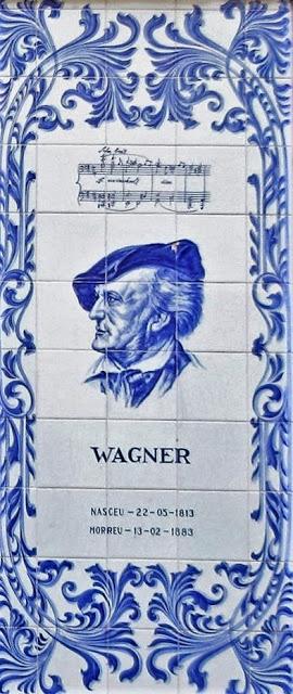 Wagner en azulejos - Biblioteca musical Porto (Portugal)