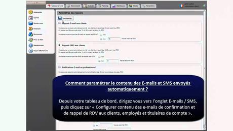 EspaceRDV - Configurer les rappels email/SMS des RDV