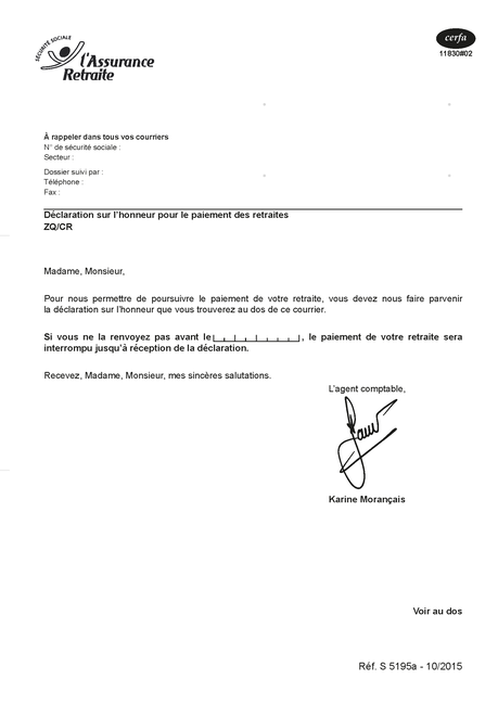 certificat de non appel Formulaires administratifs et CERFA