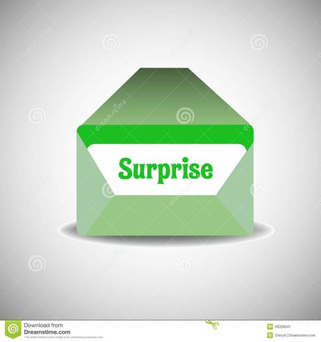 Enveloppe Avec Une Lettre De Surprise Illustration de Vecteur ...