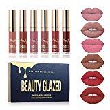 Comment choisir le meilleur rouge à lèvres ? BEAUTY GLAZED 6 Couleur Set Rouge à Lèvres Liquide Mat Longue Tenue Waterproof Liquid Lipstick Matte
