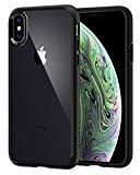 Spigen Coque iPhone X, Coque iPhone XS [Ultra Hybrid] Noir, Protection Coin AIR Cushion, Bumper Renforcé en Silicone, Dos Rigide en PC Compatible avec iPhone X/XS