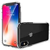 Coque iPhone Xs, Coque iPhone X - Souple Clair TPU Silicone/Housse Bumper, Garegce [Cadeau Ecran en Verre Protecteur][Shock-Absorption]Anti-dérapante Cover pour iPhone Xs/X - Transparent