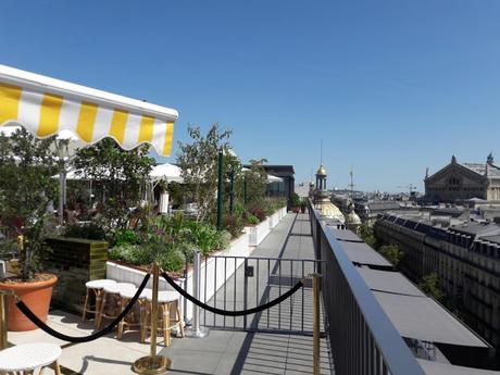 Perruche restaurant terrasse rooftop grands magasins Printemps boulevard Haussmann Paris