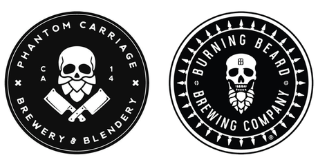 Brûler le logo de la barbe contre le logo du chariot fantôme pour montrer les similitudes