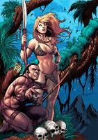 Couverture alternative par Adriano Batista: Jungle Girl saison 1 chapitre 4