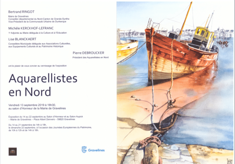 Les aquarellistes en Nord à Gravelines