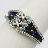 alliance argent avec lapis lazuli