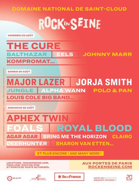 The Cure, Johnny Marr, Kompromat - festival Rock en Seine - 23 août 2019