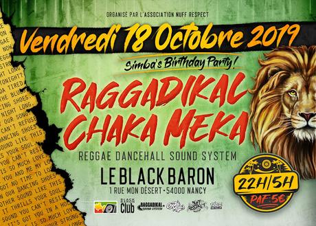 Sound System Night - Raggadikal Sound & Chaka Meka (Simba's Birthday) - 18 octobre 2019