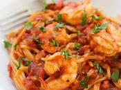 Spaghetti crevettes sauce tomate thermomix