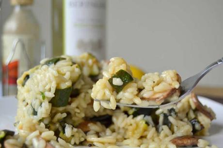 Risotto de courgettes et champignons au thermomix