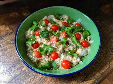 Saveurs du Levant – Salade d’aubergine au tahini