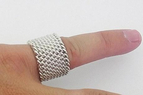 bague maille milanaise large