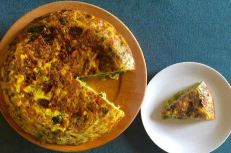 Omelette pomme de terre poireaux au thermomix